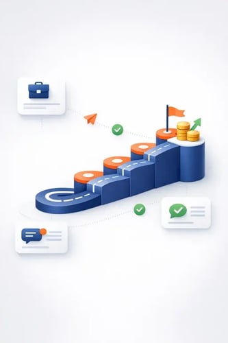 HubSpot Revenue Hub i Norge - illustrasjon