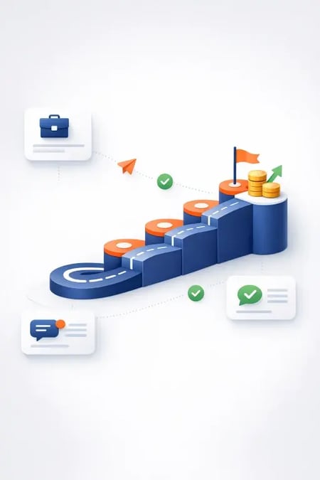 HubSpot Revenue Hub i Norge - illustrasjon