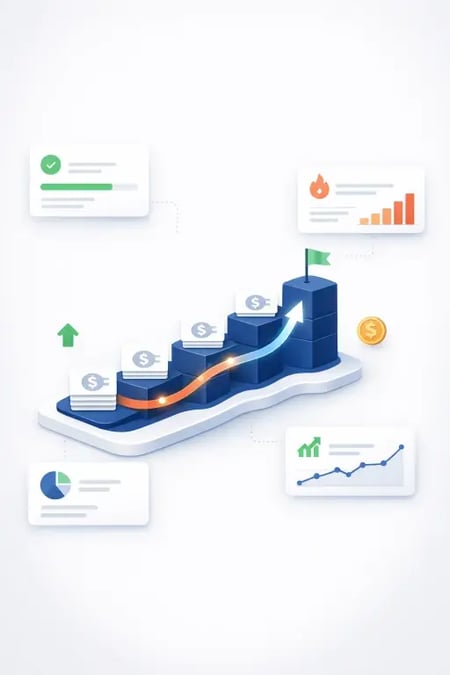 HubSpot Marketing Hub, AI og Breeze - illustrasjon