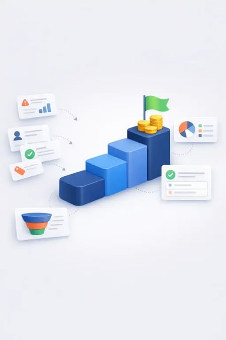 HubSpot workflows, segments og skjemaer - illustrasjon