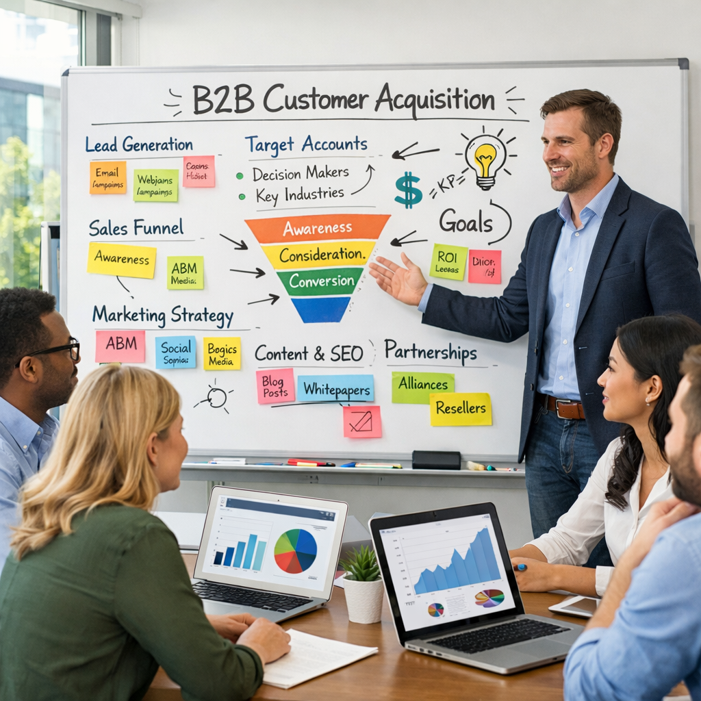 Topp 10 strategier for B2B-kundeanskaffelse i Norge